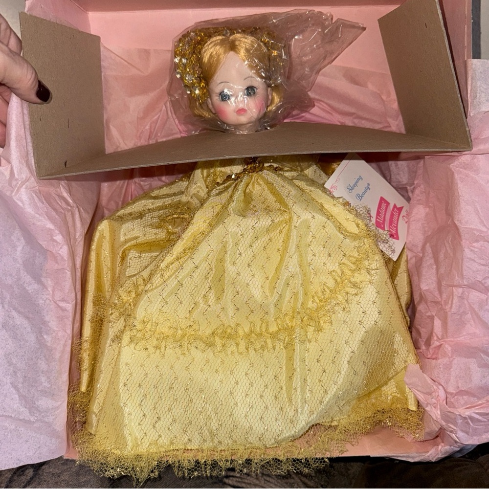 Madame Alexander Sleeping Beauty Doll in Gold